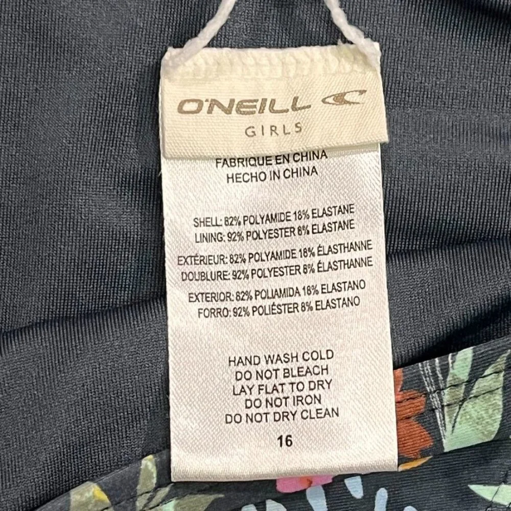 NEW O’Neill Girls Floral Bikini Bottoms Size 16 Swimwear